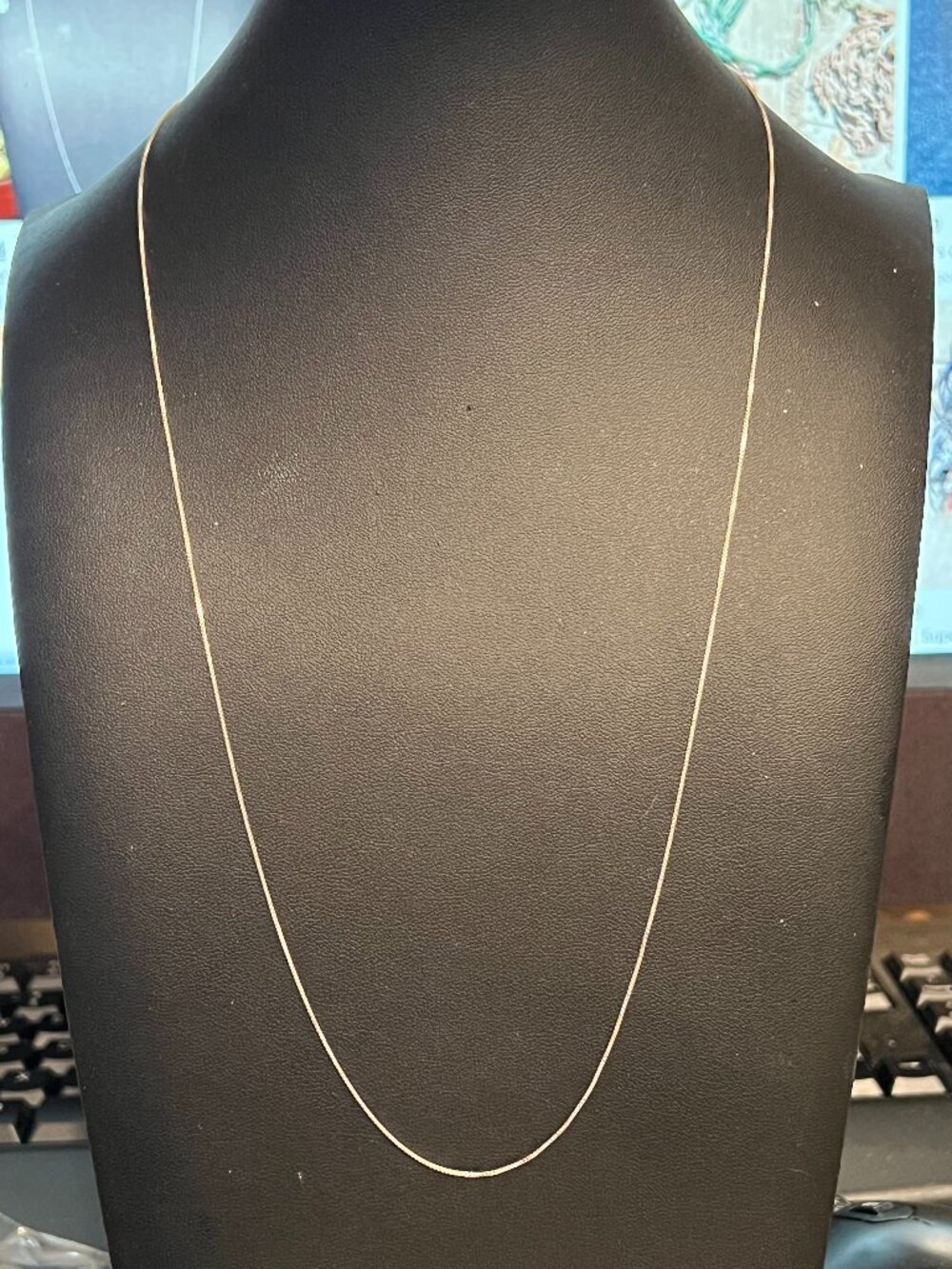 Delicate 1mm Sterling Silver Chain Necklace - 925 Italy (245)